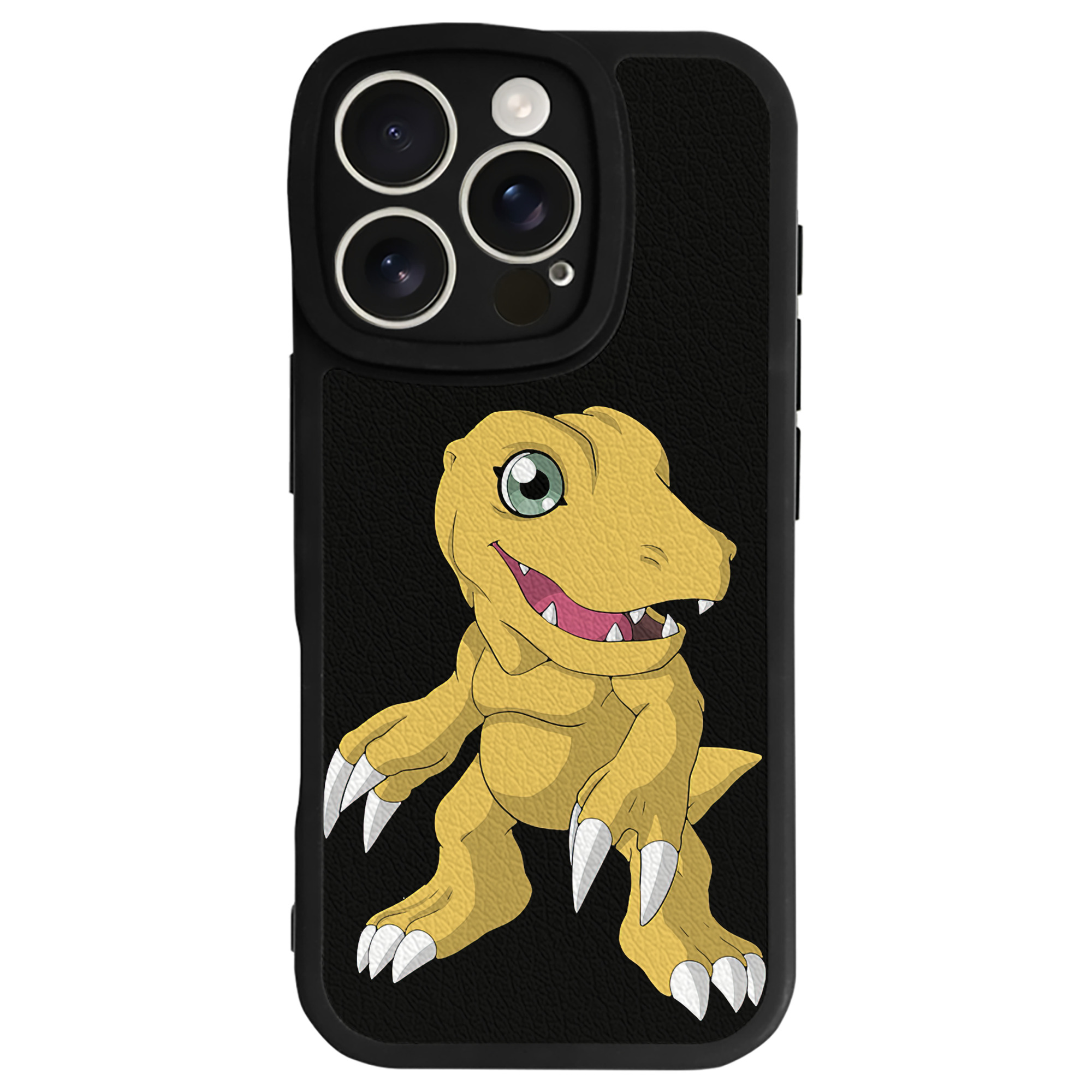 （画像用） Digimon デジタルモンスター/デジモン 【iPhone 16シリーズ対応】シリコンスマホケース（レザー調） 材質：シリコン